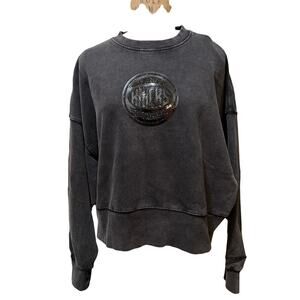 Womens Pro Standard Knicks Crystalline Pullover Sweatshirt Black NWT Size S